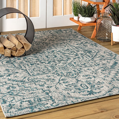 Estrella Bohemian Medallion TetuWeaveIndoor/Outdoor  Rug