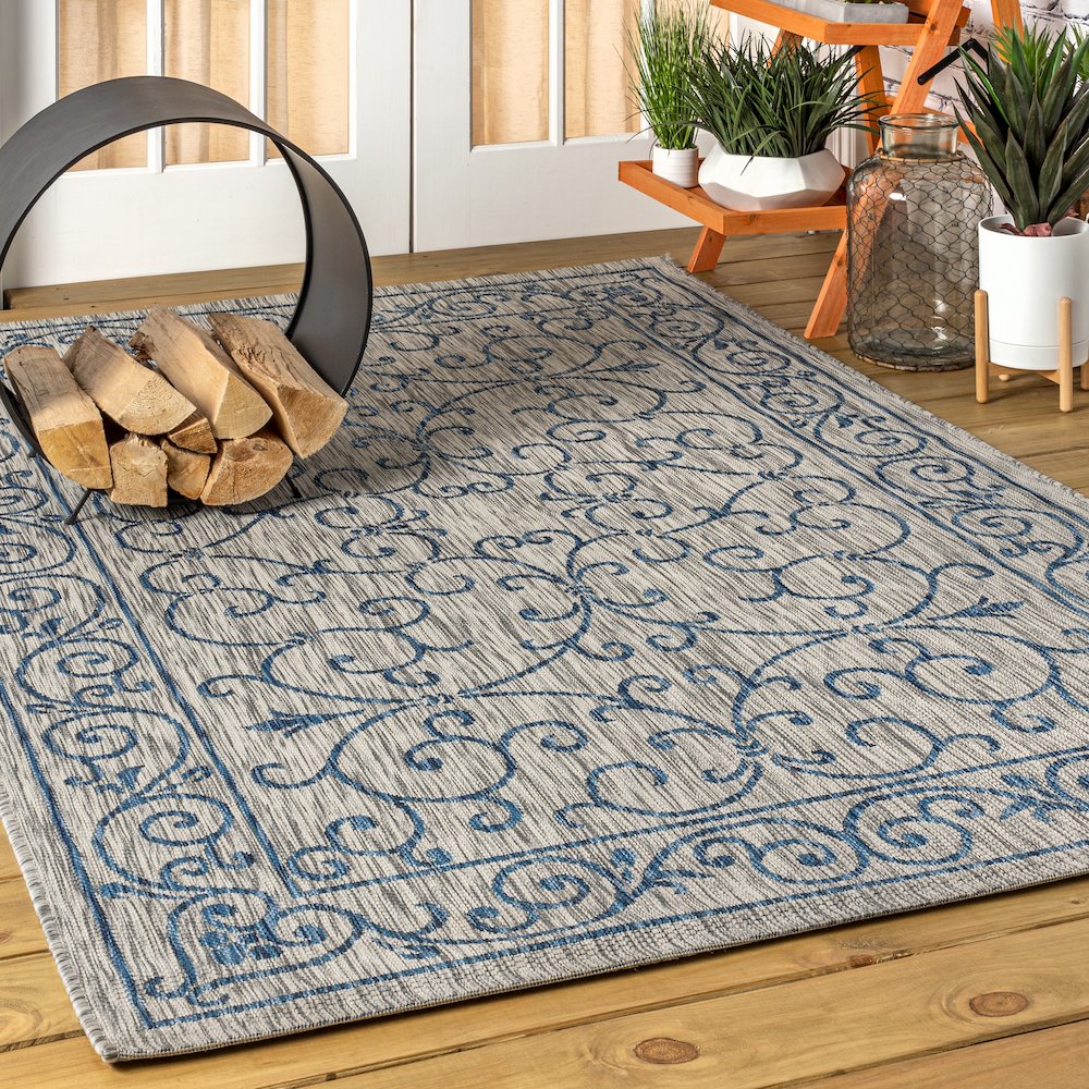 Charleston Vintage Filigree TetuWeaveIndoor/Outdoor  Rug