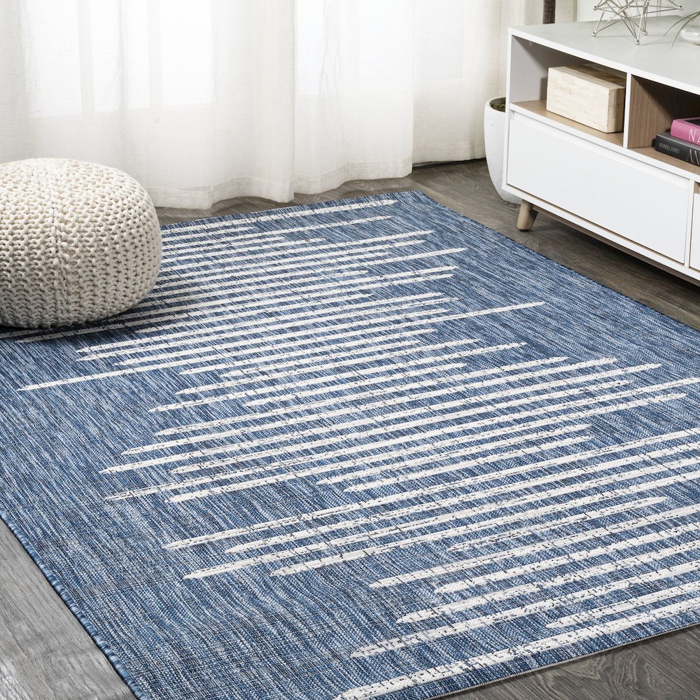 Zolak Berber Stripe GeometricIndoor/Outdoor  Rug
