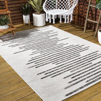 Zolak Berber Stripe Geometric /Indoor/Outdoor  Rug