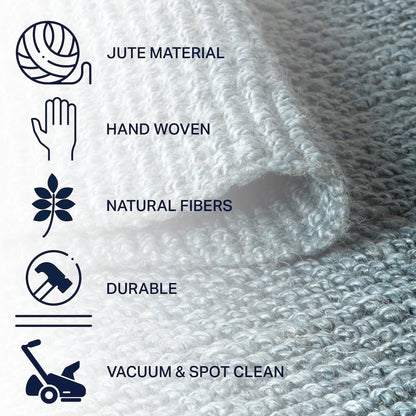 Pata Hand Woven Chunky Jute Area Rug