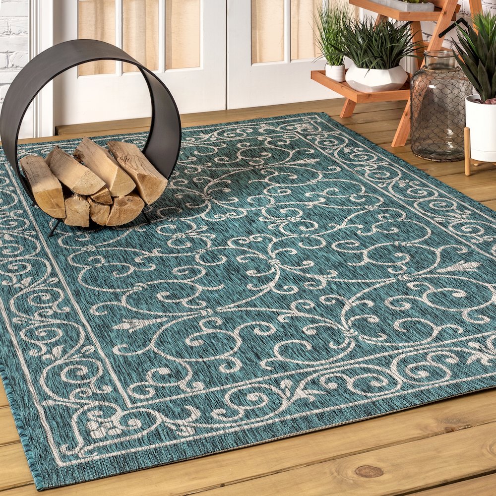 Charleston Vintage Filigree TetuWeaveIndoor/Outdoor  Rug