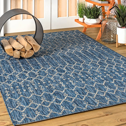 Ourika Moroccan Geometric TetuWeaveIndoor/Outdoor  Rug