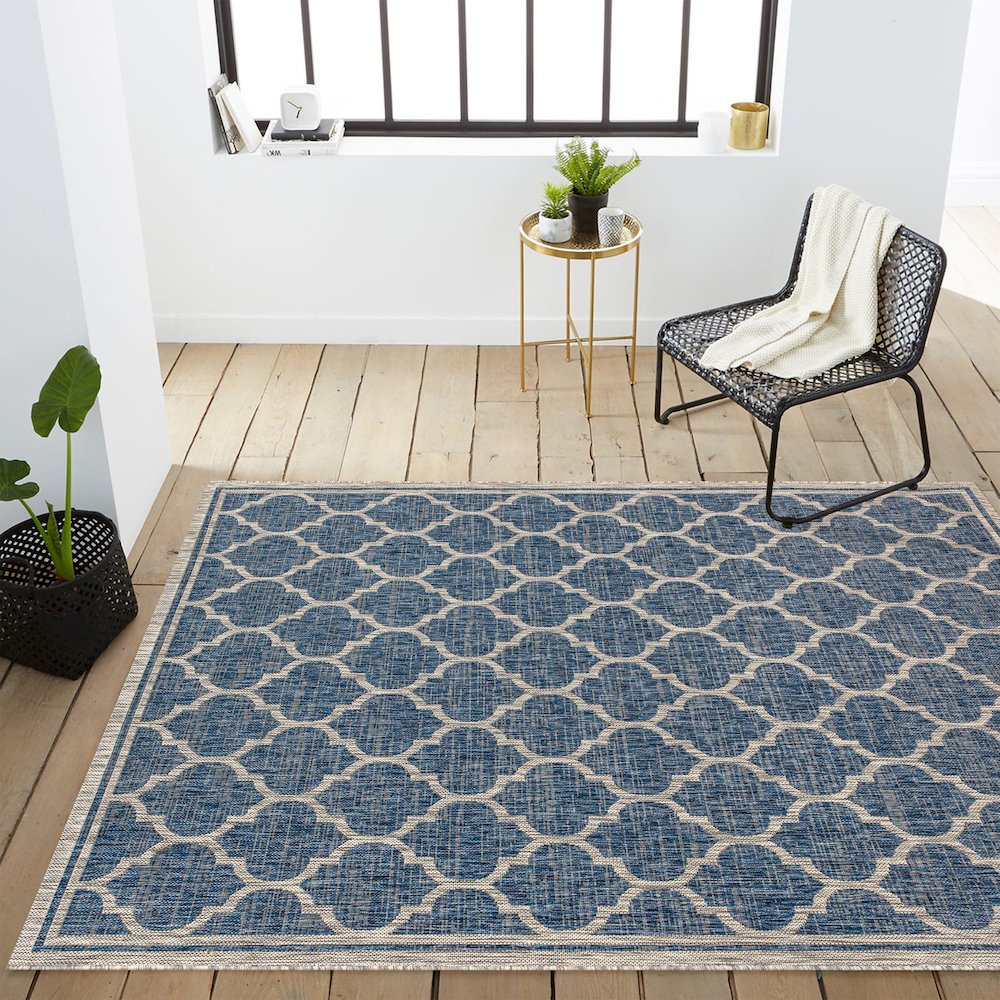 Trebol Moroccan Trellis TetuWeaveIndoor/Outdoor  Rug