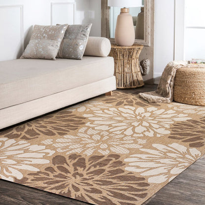 Zinnia Modern Floral TetuWeaveIndoor/Outdoor  Rug