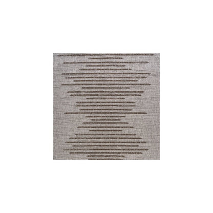 Zolak Berber Stripe Geometric Beige   Indoor/Outdoor  Rug