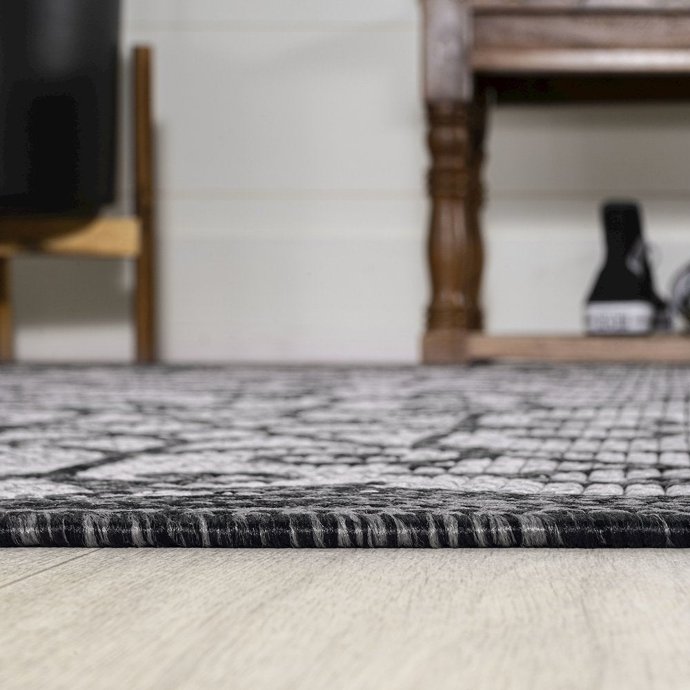 Madrid Vintage Filigree Textured Weave Indoor/Outdoor Area Rug