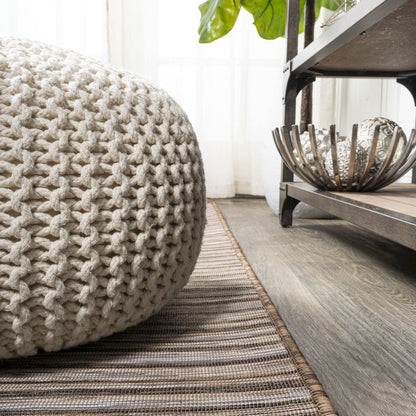 Finn Modern Farmhouse Pinstripe Area Rug