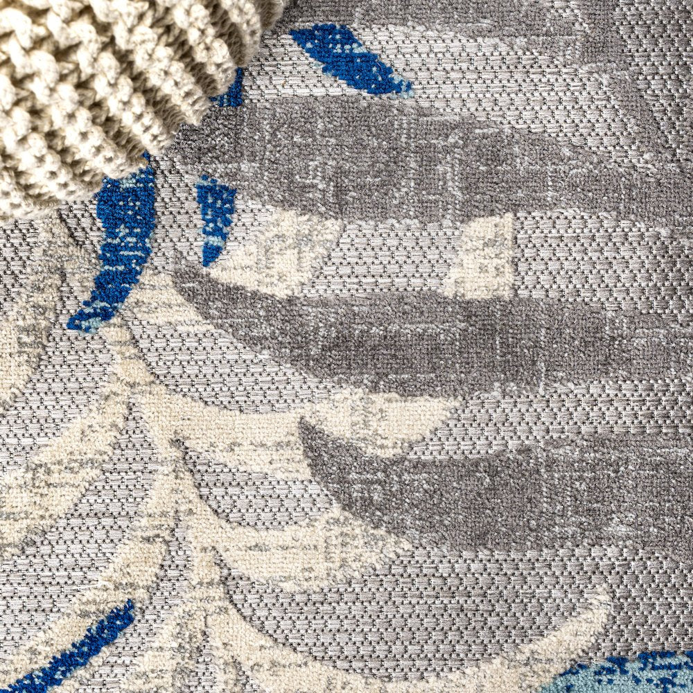 Tropics Palm Leaves Indoor/Outdoor Area Rug