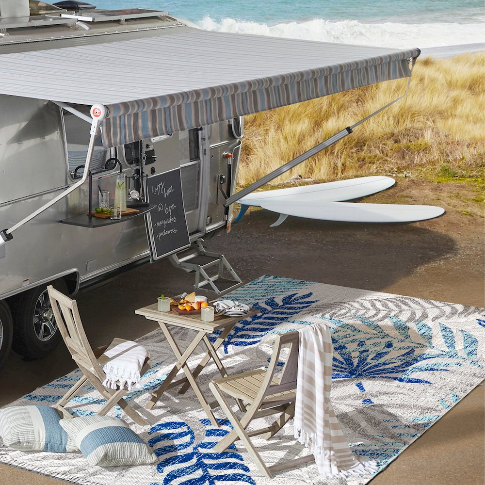 Tropics Palm Leaves Indoor/Outdoor Area Rug
