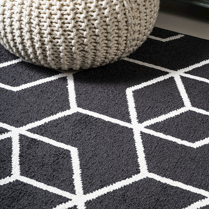 Tumbling Blocks Modern Geometric Area Rug