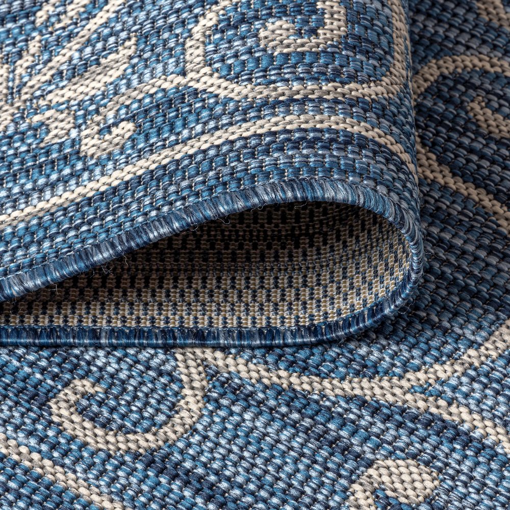 Charleston Vintage Filigree Textured Weave Indoor/Outdoor Area Rug