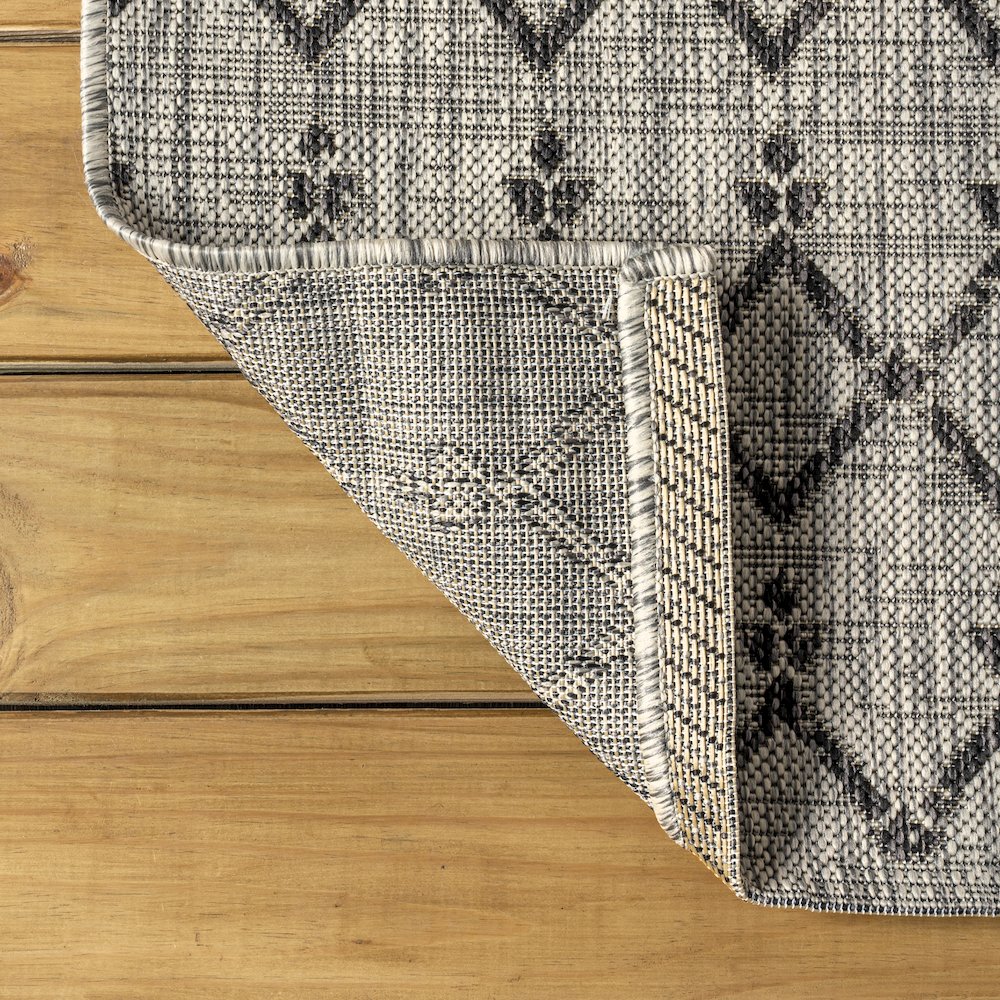 Ourika Moroccan Geometric Textured Weave Indoor/Outdoor Area Rug