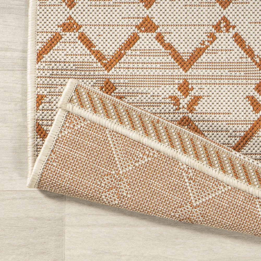 Ourika Moroccan Geometric Textured Weave Indoor/Outdoor Area Rug