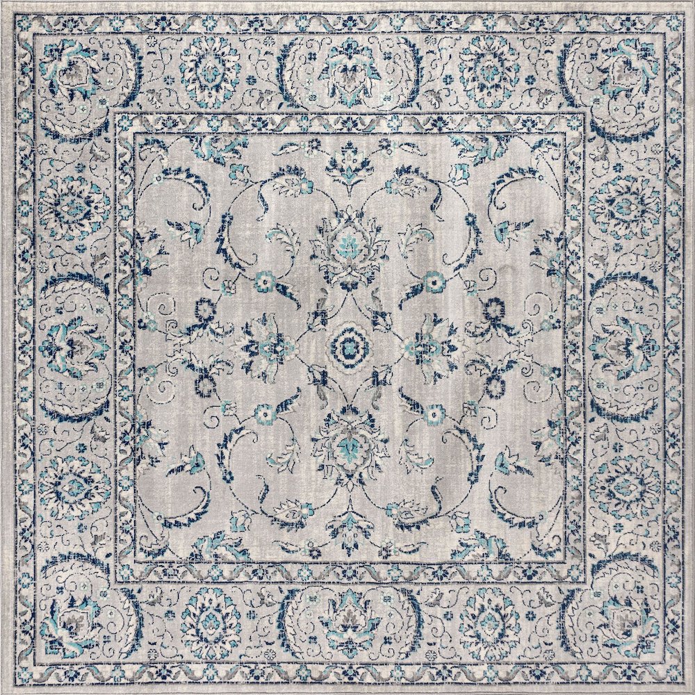 Modern Persian Vintage Medallion Light Area Rug