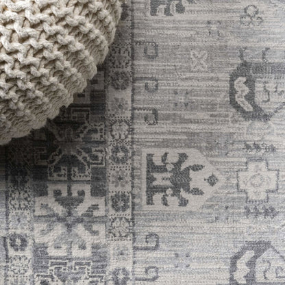 Modern Persian Vintage Medallion Light Area Rug