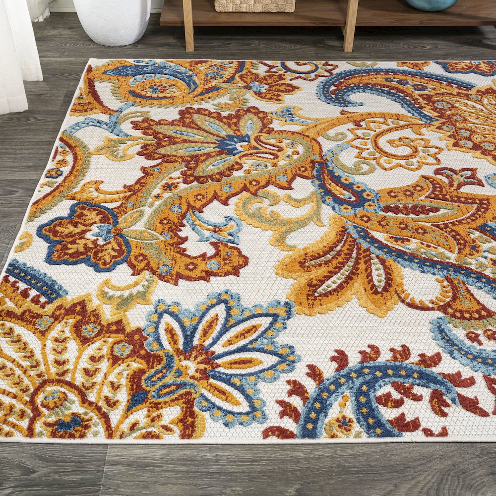 Gordes Paisley High-Low Indoor/Outdoor Area Rug