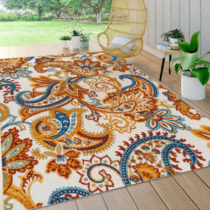 Gordes Paisley High-Low Indoor/Outdoor Area Rug