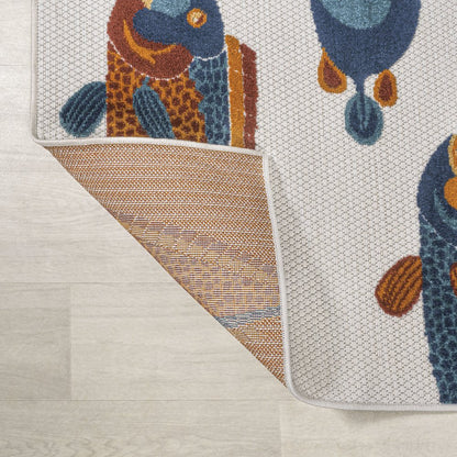 Algarve Modern Fish High-Low Indoor/Outdoor Area Rug