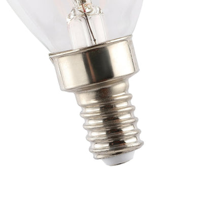 Vintage Non-Dimmable C35 4-Watt Led Edison Glass Bulbs With E12 Base (Pack Of 6)