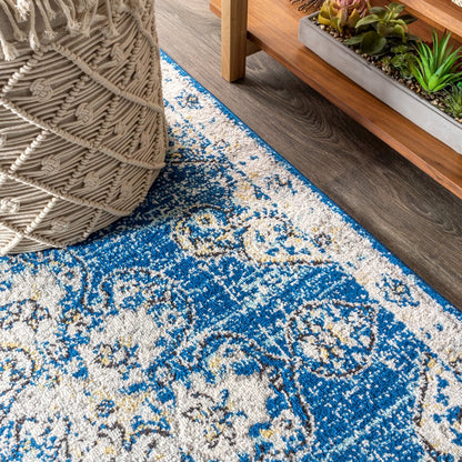 Leann Bohemian Flair Boho Vintage Medallion Area Rug