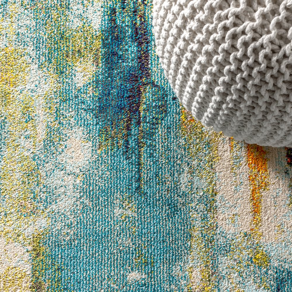Contemporary Pop Modern Abstract Waterfall Area Rug