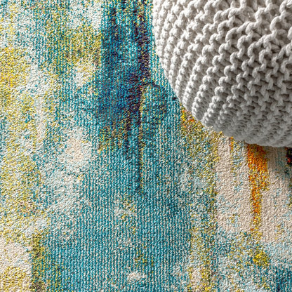 Contemporary Pop Modern Abstract Waterfall Area Rug