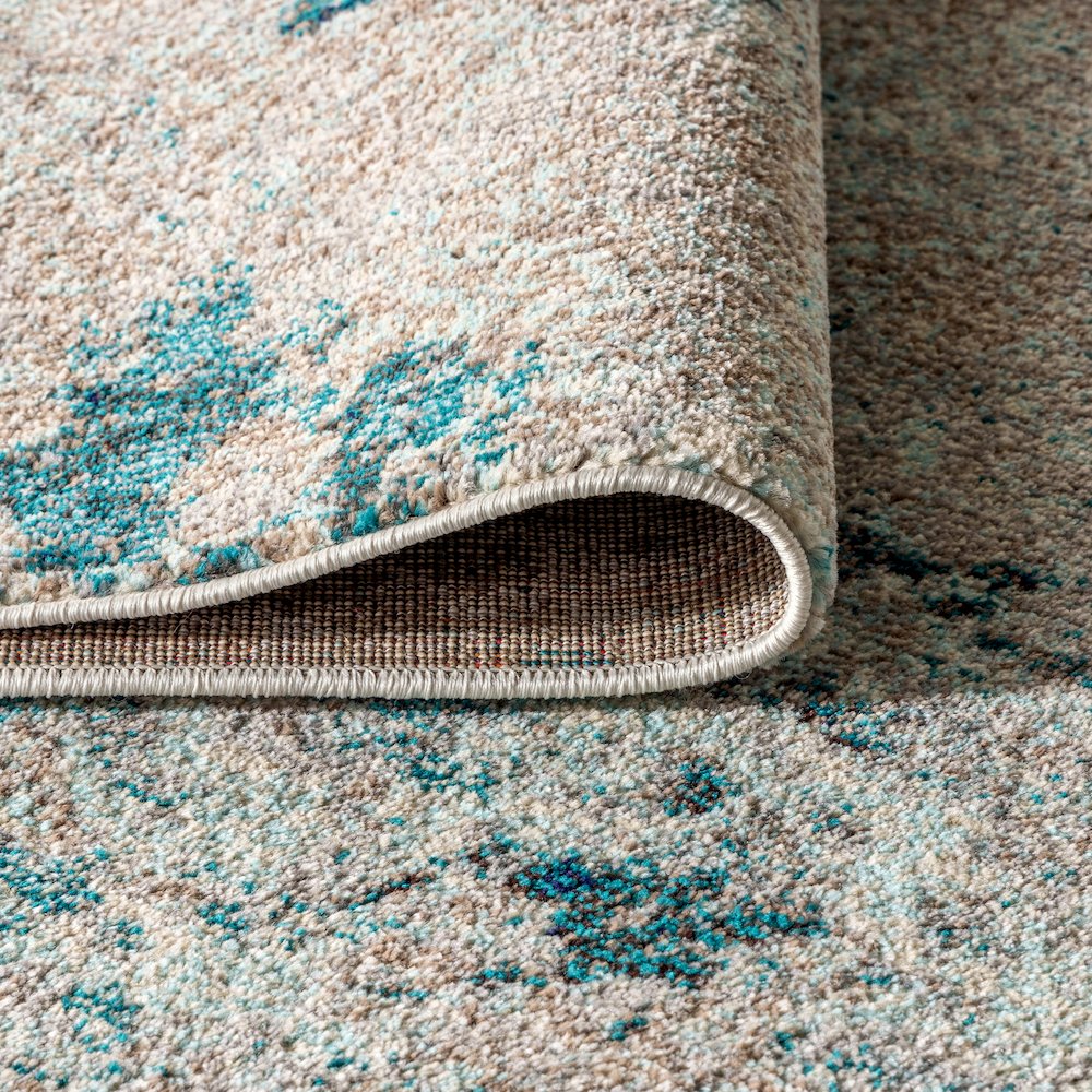 Contemporary Pop Modern Abstract Vintage Faded Area Rug