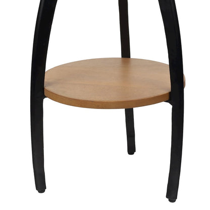 Ollie Designer Farmhouse Metal Tripod Drink Table and Decorative End Table with