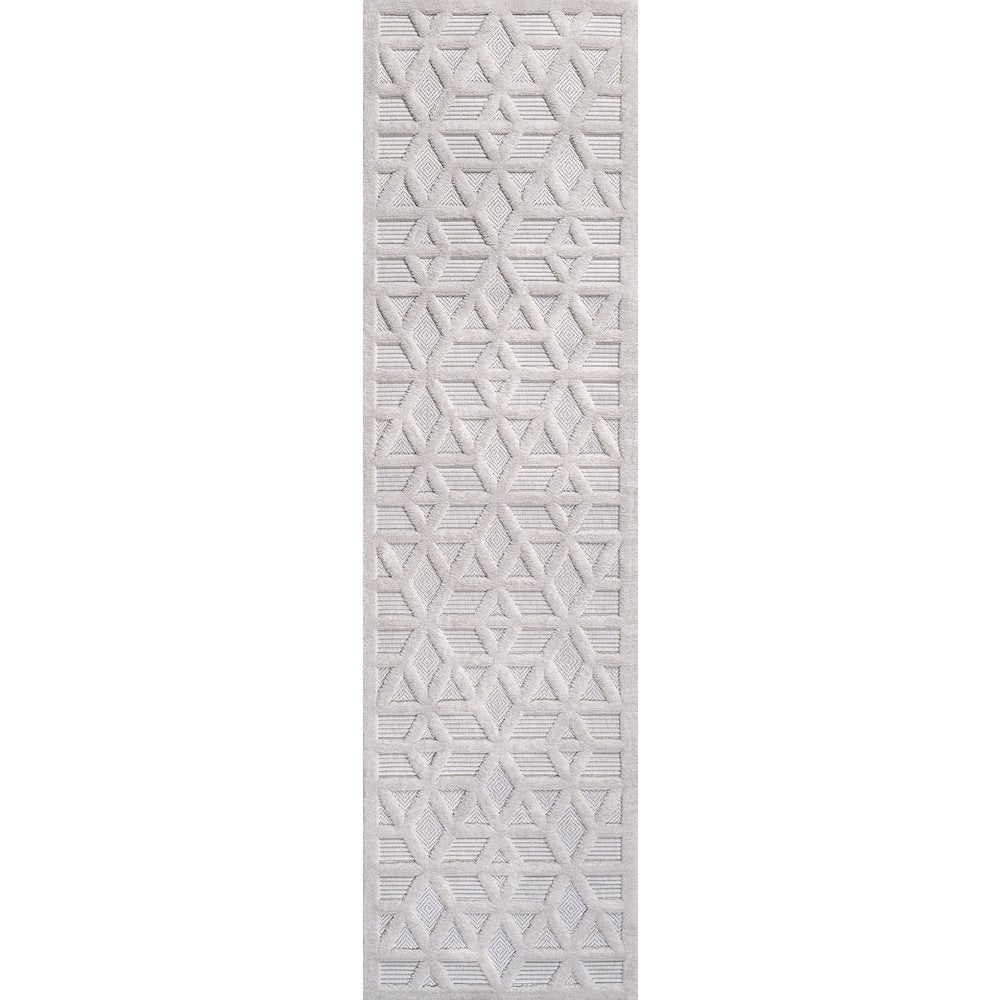 Talaia Neutral Geometric Indoor/Outdoor Area Rug