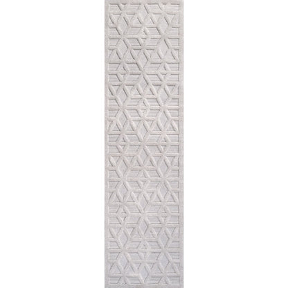 Talaia Neutral Geometric Indoor/Outdoor Area Rug