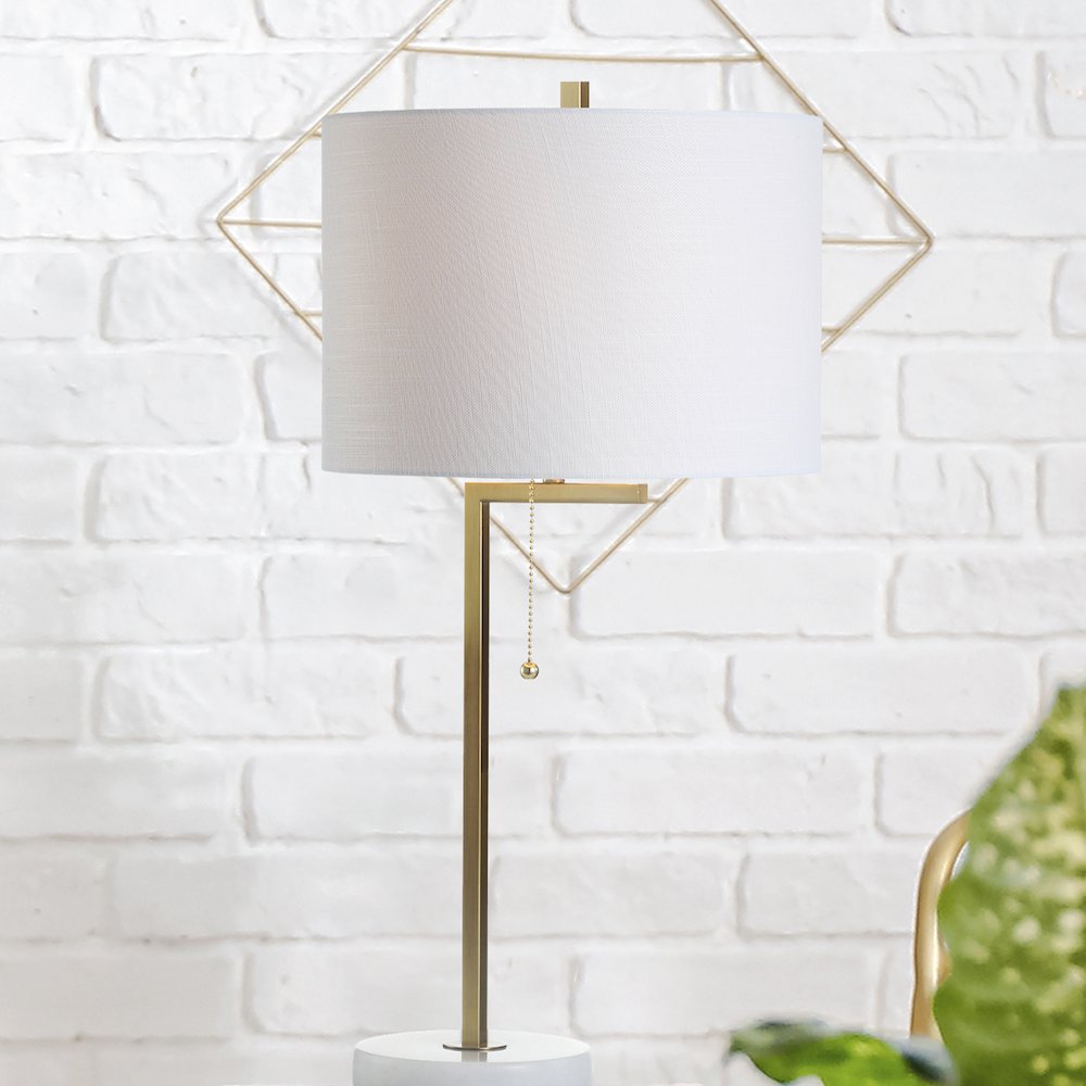 Alyssa Metal/Marble Led Table Lamp