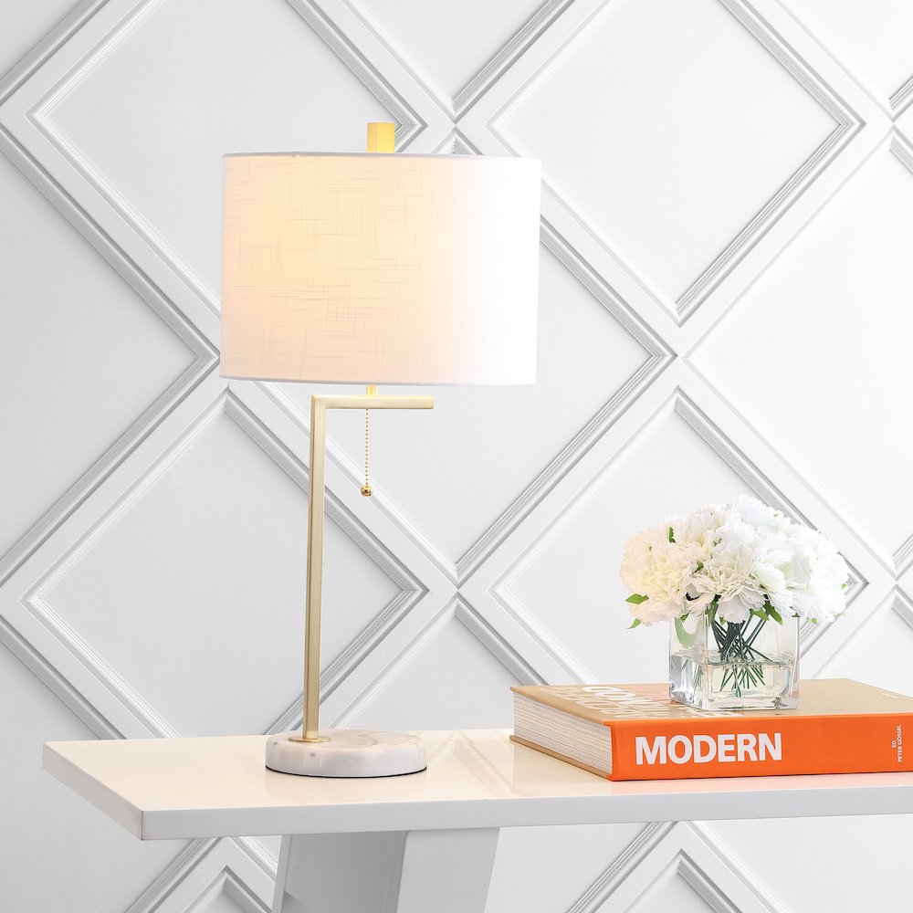 Alyssa Metal/Marble Led Table Lamp