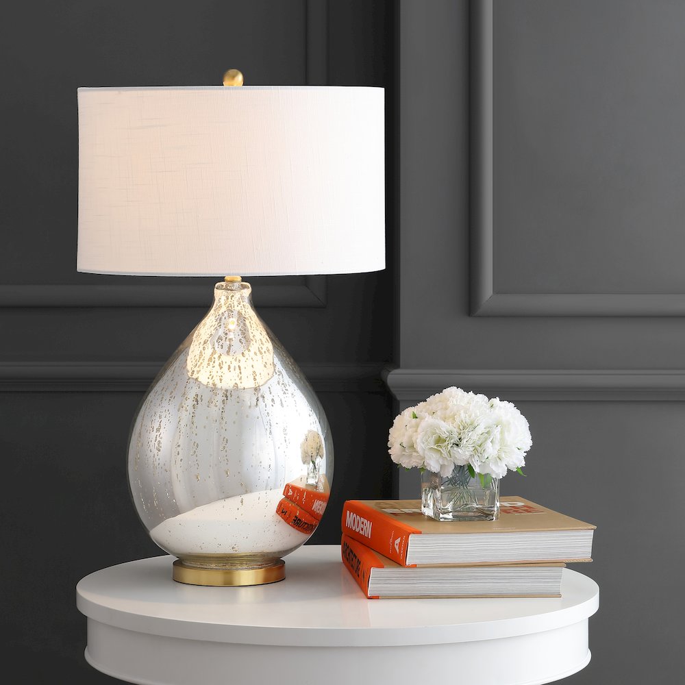 Sasha Glassmetal Led Table Lamp