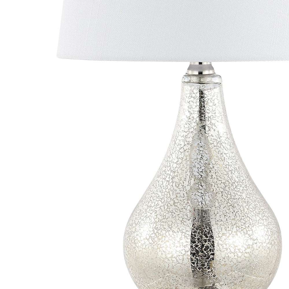 Dino Farmhouse Industrial Iron/Glass Led Table Lamp