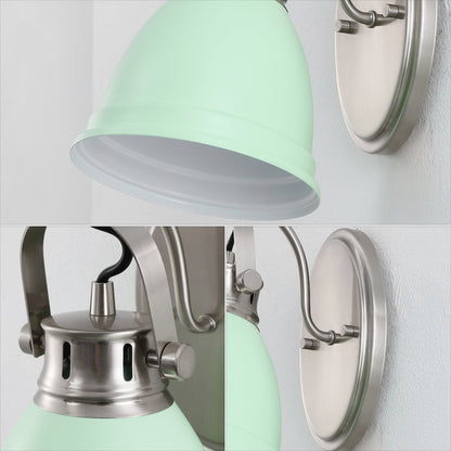 Phineas 1-Light Adjustable Farmhouse Bohemian Iron LED Vanity Light