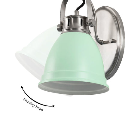 Phineas 1-Light Adjustable Farmhouse Bohemian Iron LED Vanity Light