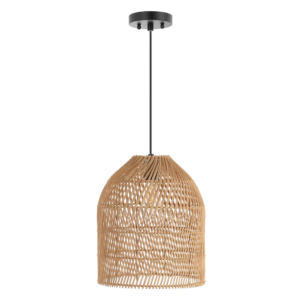 Koda Farmhouse Coastal Bohemian Rattan Led Pendant