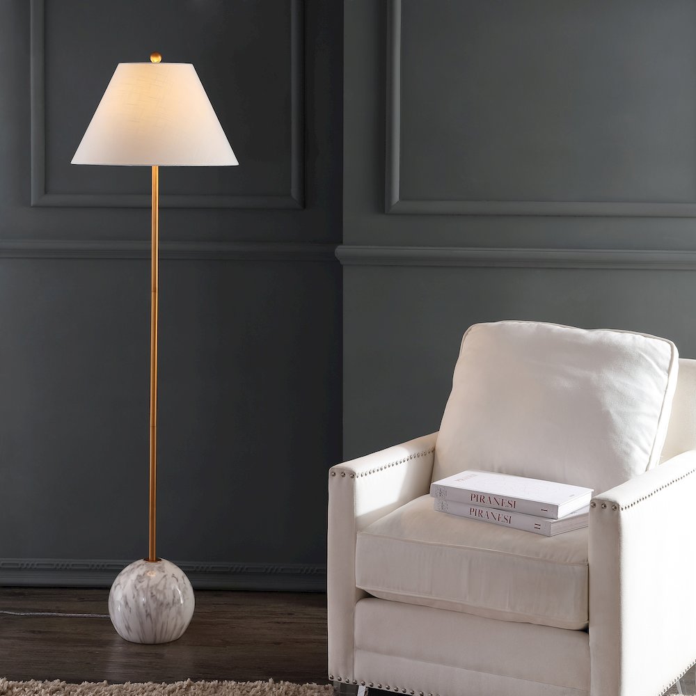 Miami Minimalist Resin/Metal Led Floor Lampite