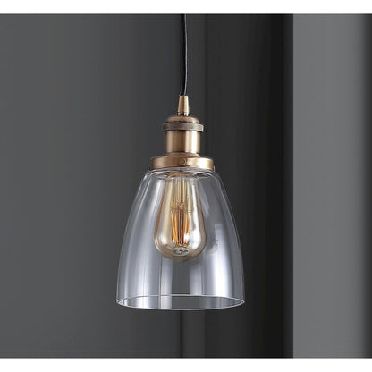 Cleo Adjustable Metal/Glass Led Pendant