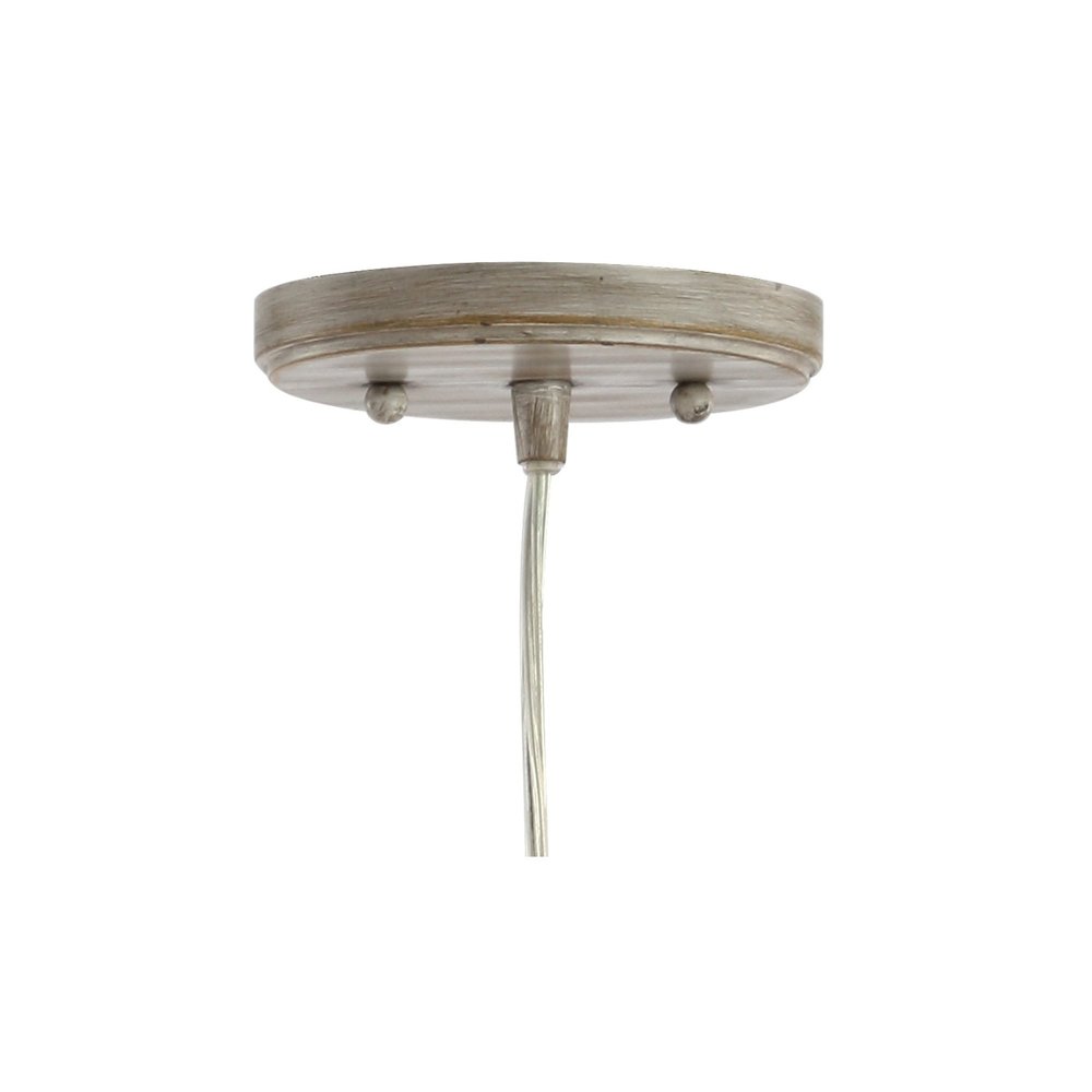 Fontaine Adjustable Greige Glass Led Pendant