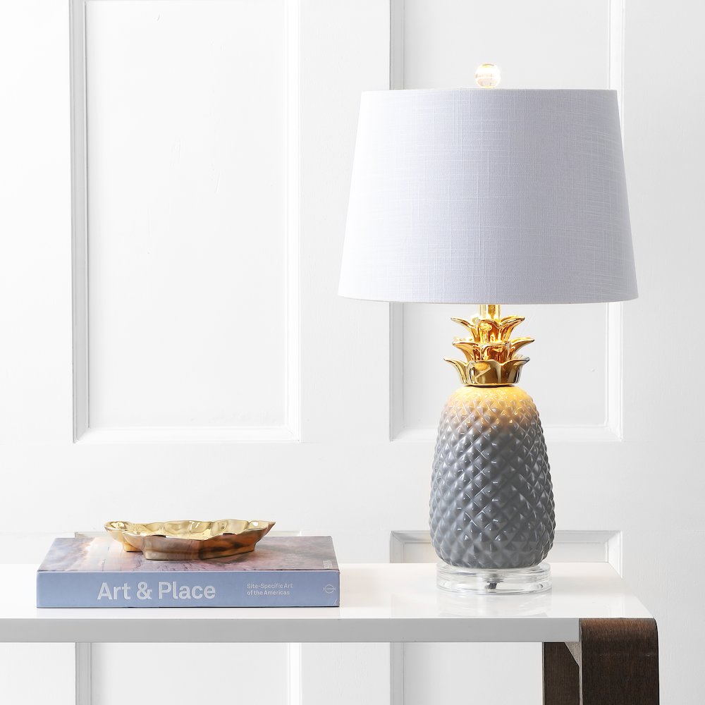 Pineapple Ceramic Led Table Lamp
