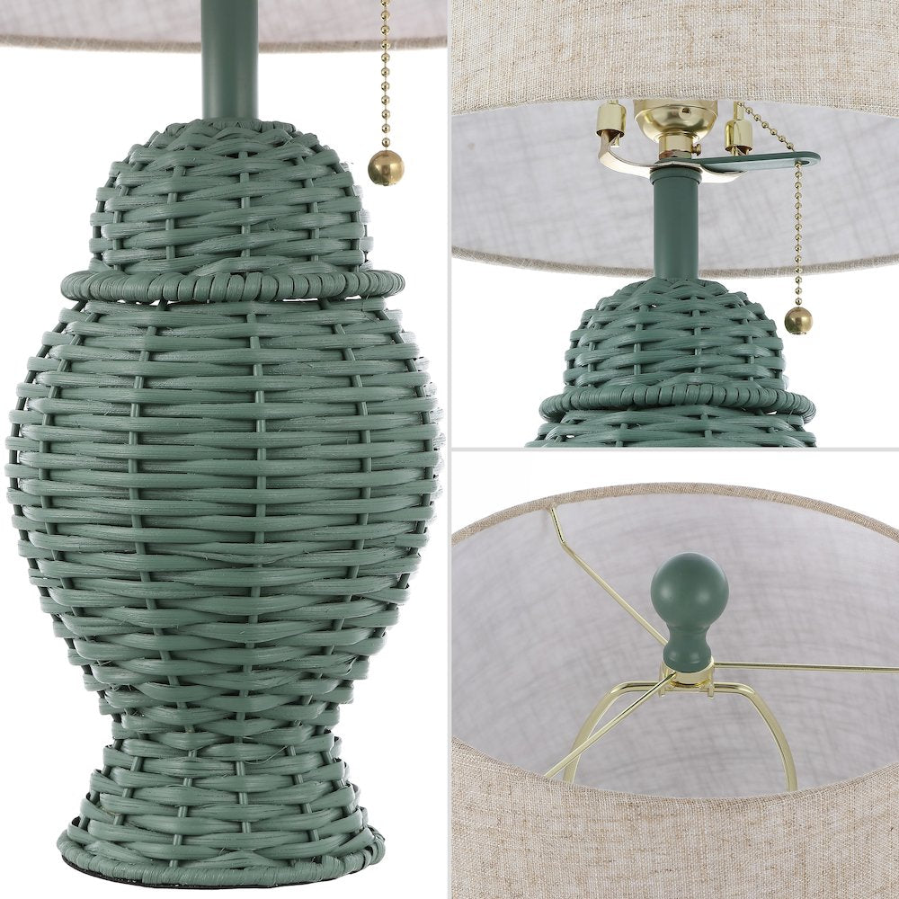 Margie Bohemian Rustic Iron Led Table Lamp