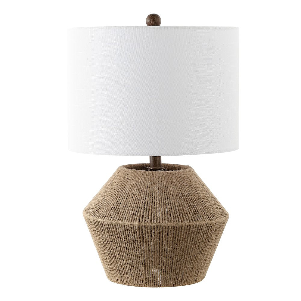 Alma Coastal Rustic Iron/Rope Led Table Lamp