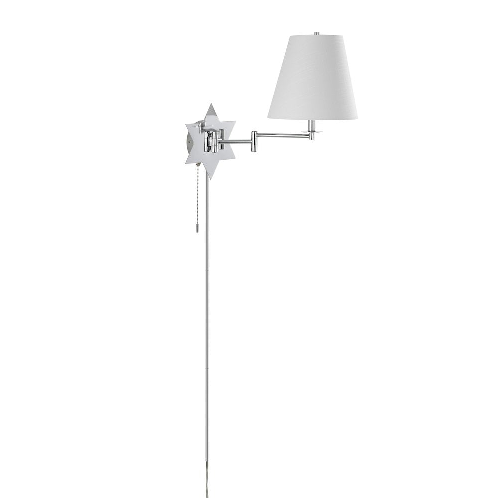 French Country Swing Arm Plug-In Or Hardwired Iron Led Star Wall Sconce