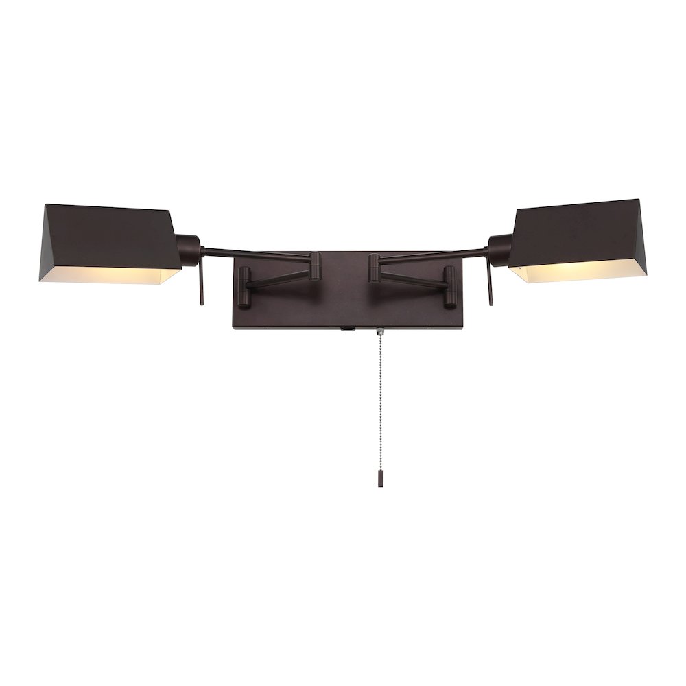 Industrial Single Swing Arm Plug In Or Hardwired Iron Led Wall Sconce