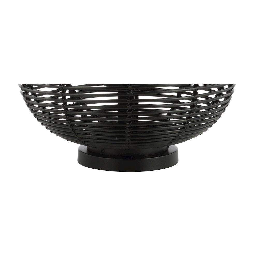 Kandella Outdoor Woven Oval Asian Led Lantern