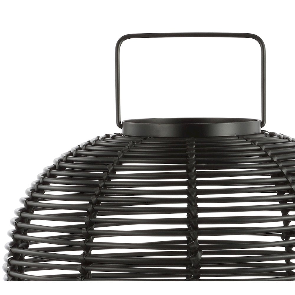 Kandella Outdoor Woven Oval Asian Led Lantern