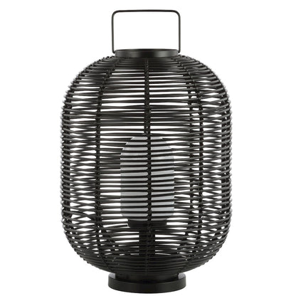 Kandella Outdoor Woven Oval Asian Led Lantern