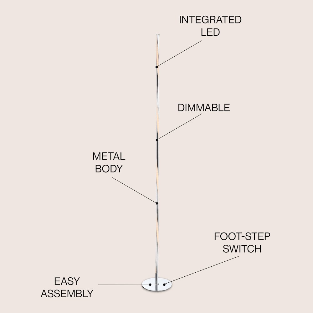 Pilar Led Integrated Floor Lamp